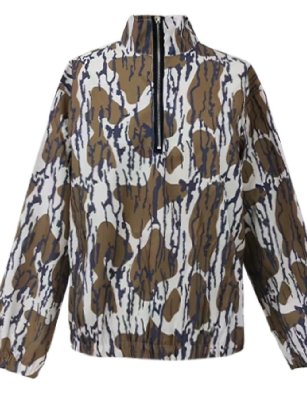 Rosa Clothing Western Bottomland Camo Quarter Zip New